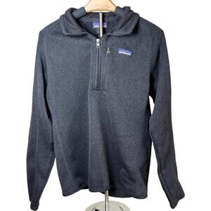 Patagonia Mens Better Sweater 1/4 Zip Black Size Small Gorpcore Outdoors Hiking